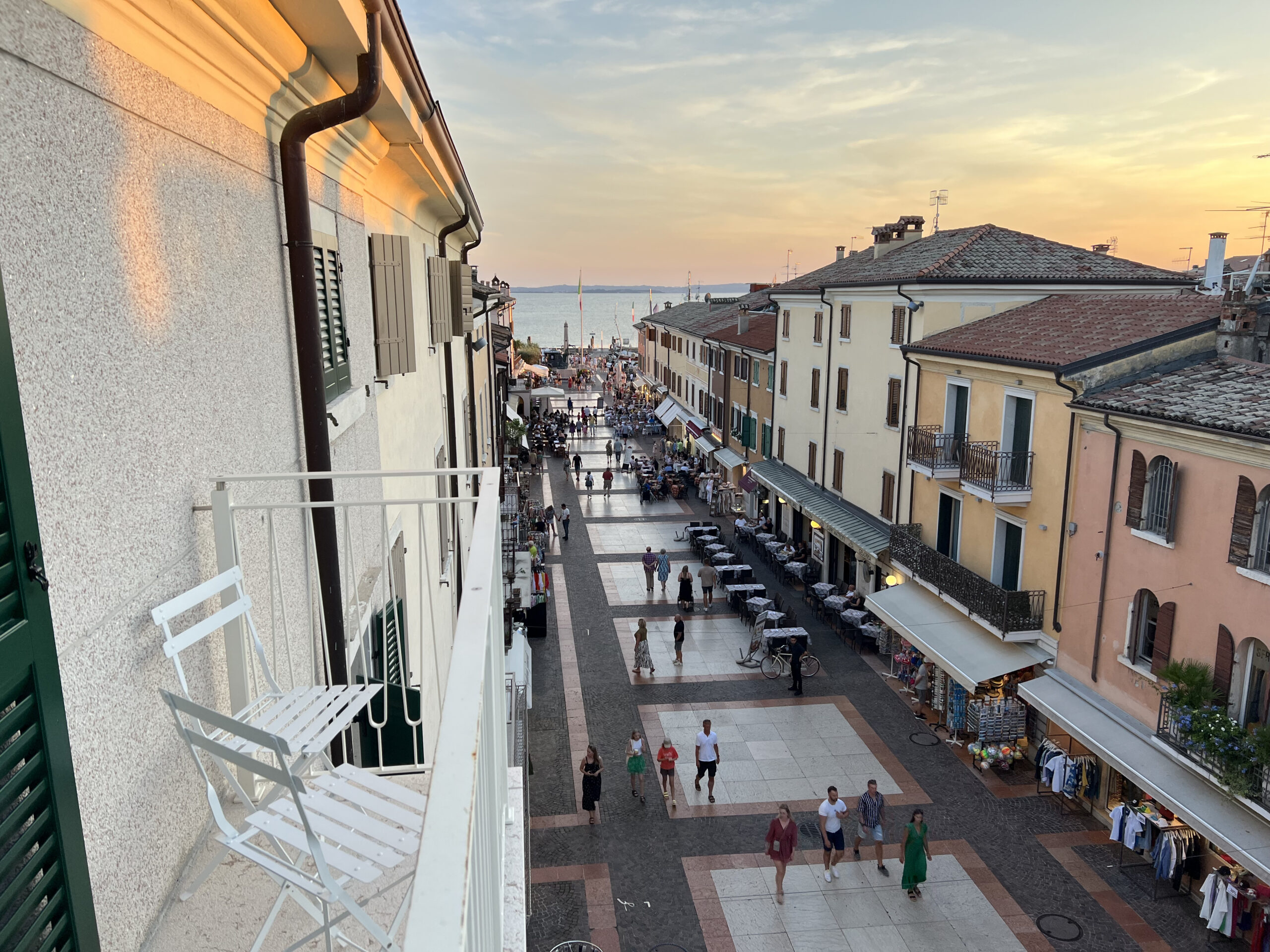 Unbeatable views: Bardolino & Lake Garda from our balconies